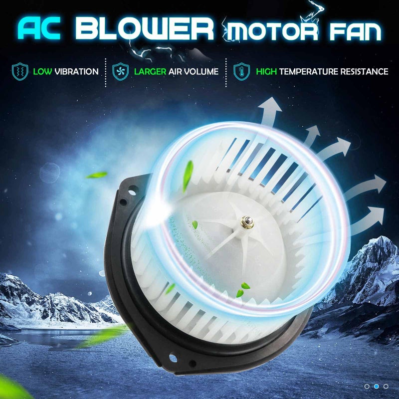 ILONPA ABS Heater Blower Motor Fan Fits for Buick Lesabre/Cadillac Deville/Pontiac Bonneville 2002 2003 2004 2005, Cadillac Seville 2003-2004, Oldsmobile Aurora 2002-2003, Replaces 89018521 700110 GM3126126 - Image 3